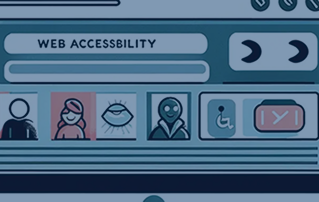 Ilustração sobre acessibilidade na web
