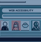 Ilustração representando a inclusão digital.