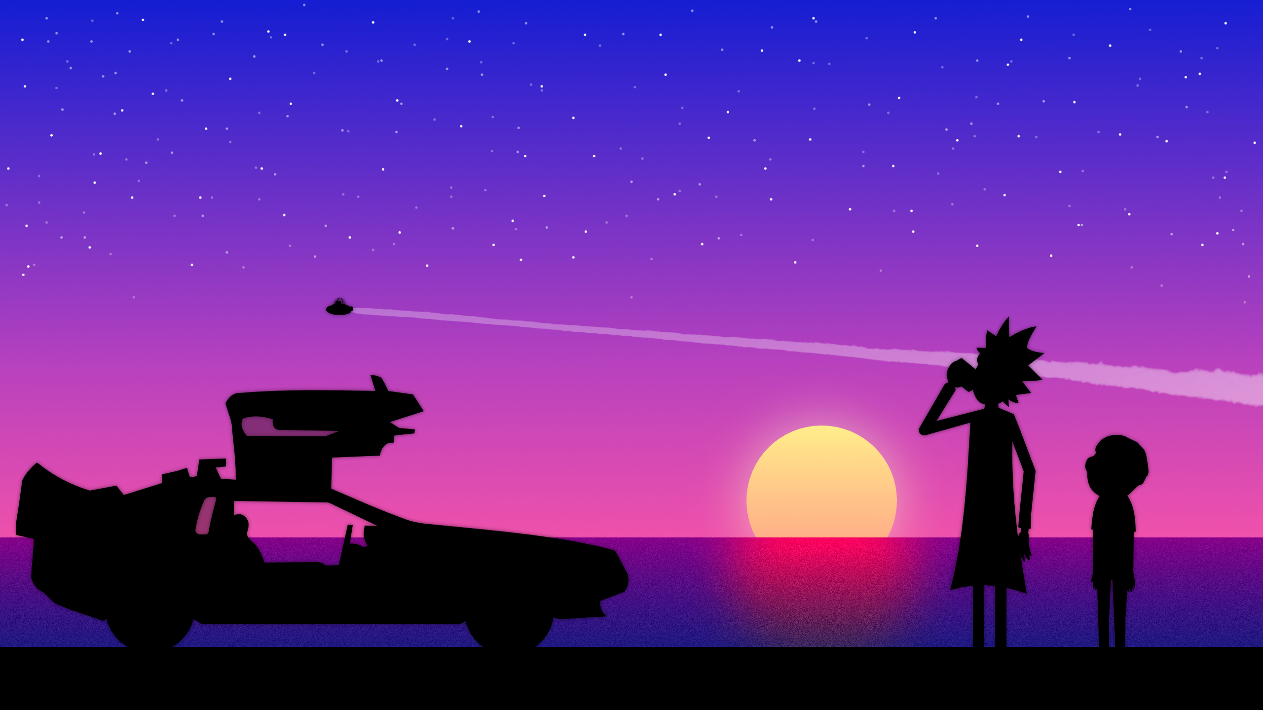 Ilustração de Rick e Morty